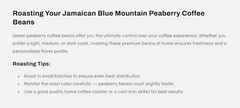 100 Percent Peaberry Jamaica Blue Mountain Unroasted Green Coffee Beans Bulk