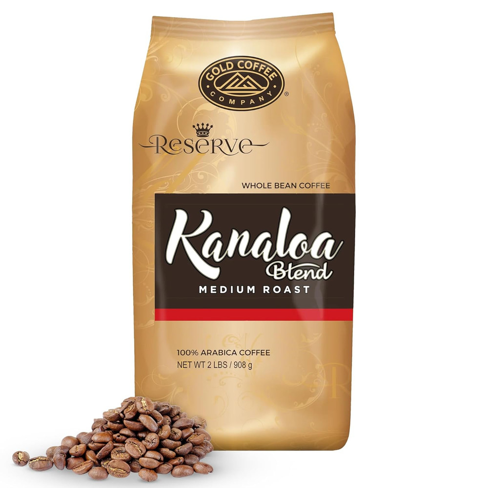 | Kanaloa Premium House Blend, Medium Roast, Whole Bean | 100% Arabica Coffee, 2