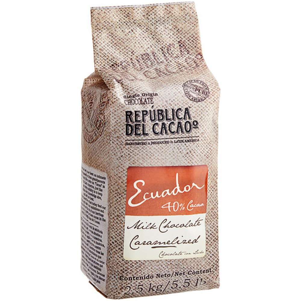 Republica del Cacao Ecuador 40% Milk Chocolate Couverture 5.5 lb