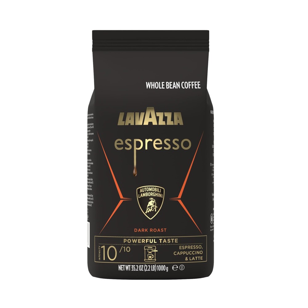 Lavazza Espresso Whole Bean for Automobili Lamborghini, Dark Roast, Arabica a…