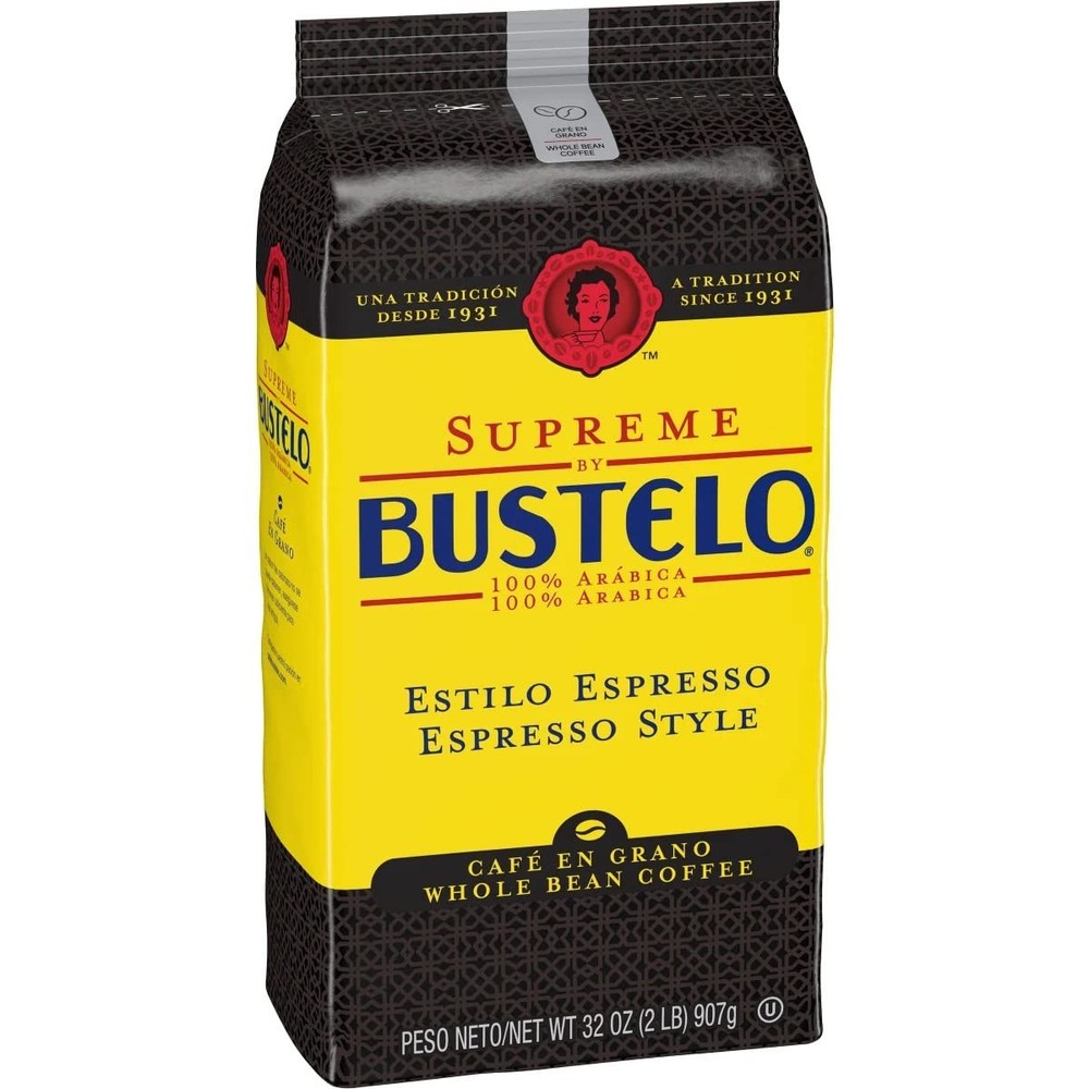 Supreme By Bustelo Coffee Whole Bean 32 Ounce Premium Espresso Roast
