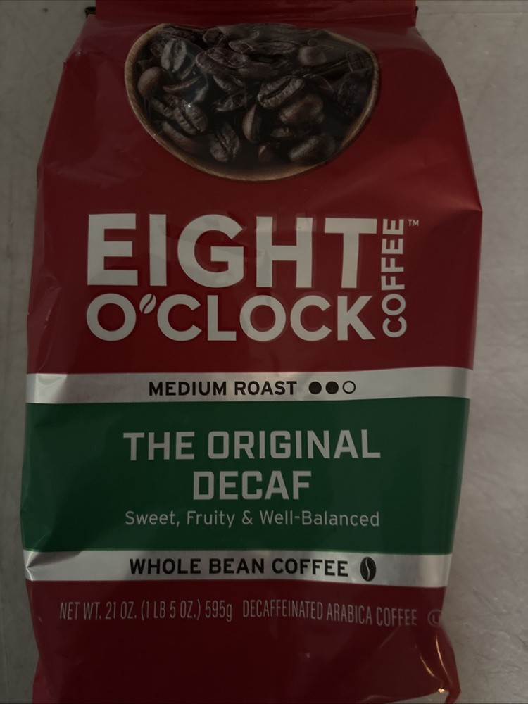 Eight O’Clock Coffee, The Original Decaf, 21 Ounce Medium, Roast Whole bb 7/17