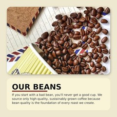 2lb Medium Roast Whole Bean Coffee – Julien’s Breakfast Blend, Kosher Certified