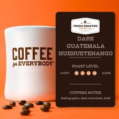 Dark Guatemala Huehuetenango Whole Bean Coffee – Fresh Roasted, Dark Roast, 2 lb