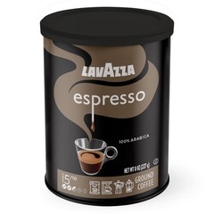 Lavazza Espresso Ground Coffee Medium Roast 100% Arabica 8 oz Tin (Pack of 4)