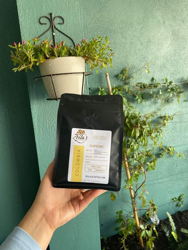 Colombian Supremo Coffee Beans Fresh Medium Roasted 12 oz.