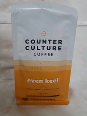 COUNTER CULTURE COFFEE- HALF-CAFF – EVEN KEEL- WHOLE BEAN- 12oz- MEDIUM ROAST
