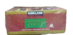 Kirkland Signature Colombian Coffee Dark Supremo Bean Fine Grind 4.5lb (2 Boxes)