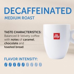illy Decaf Whole Bean Coffee, Classic 8.8 Ounce (Pack of 1), Decaffeinated