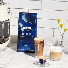 Lavaza Super Crema Whole Bean Coffee, Medium Espresso Roast, Arabica and Robusta