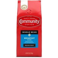 Community Coffee Breakfast Blend Whole Bean 12 Ounce (Pack of 1), Brown