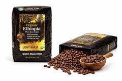 Kirkland Signature Organic Ethiopia Whole Bean Coffee, Light Roast (32 Ounce)