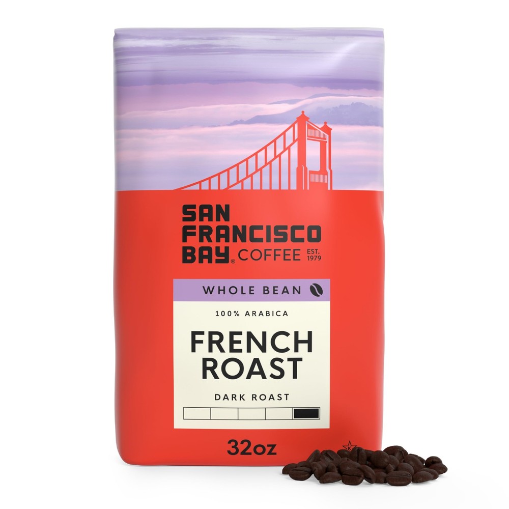 San Francisco Bay Coffee – Dark Roast Whole Bean 32 Ounce (Pack of 1),