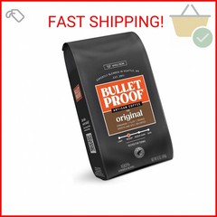 Bulletproof Original Medium Roast Whole Bean Coffee, 12 Ounces, Clean Coffee Tes