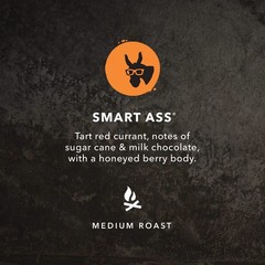 Medium Roast Whole Bean Coffee – Smart Ass Blend, 10 oz – Bold Flavor, Freshly R