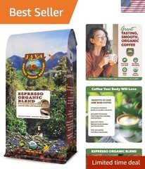 Elegant Dark Roast Whole Bean Coffee – Organic, Low Acid, 1LB Bag, Caffeinated