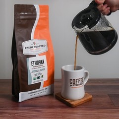 , Organic Ethiopian Yirgacheffe Whole Bean Coffee, Light Roast, Organic, 3rd …