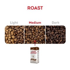 2 PCS Cafe Santo Domingo 16 Oz Bag Whole Bean Medium Roast Dominican Coffee