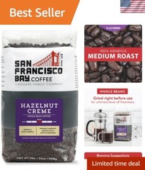 2lb Bag of Eco-Friendly Hazelnut Crème Whole Bean Coffee – Medium Roast Delight