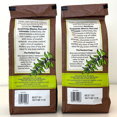 2 X Trader Joe’s Organic Fair Trade Five Country Whole Blend Coffee 13 oz Each
