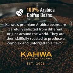 Kahwa Coffee Sirocco Medium Dark Roast House Blend Whole Bean Coffee 1 lb Bag