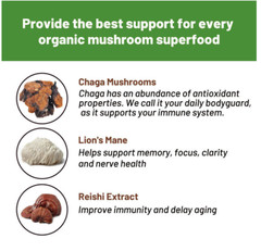 Mushroom Organic Coffee Blend Espresso For Focus,Immunity,Energize /USA Seller.