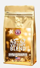45-47 Victory Blend Medium Roast Whole Beans 100% Made in the USA Hawaiian Grown
