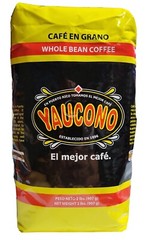 CAFE YAUCONO, MEDIUM ROAST WHOLE BEAN COFFEE (2 BAGS of 2 Pounds)