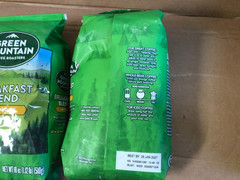 Lot of 2 Green Mountain Coffee Roasters Breakfast Blend, 18 Ounce Black