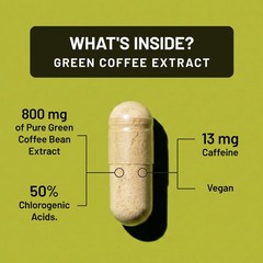 NatureWise Green Coffee Bean Extract 800mg – with 50% 60 Count (Pack of 1)