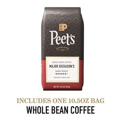Dark Roast Arabica Coffee Beans Whole Bean Major Dickason’s Blend 10.5oz