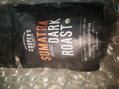 Coopers Cask Cofee Sumatra Organic Dark Roast 12 Oz