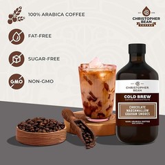 Christopher Bean Chocolate Marshmallow Graham Smores Cold Brew Coffee Bottle