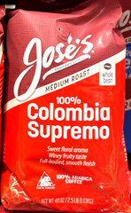 Jose’s Gourmet Coffee 100% Colombian Supremo Coffee Medium Roast 2.5 Lbs