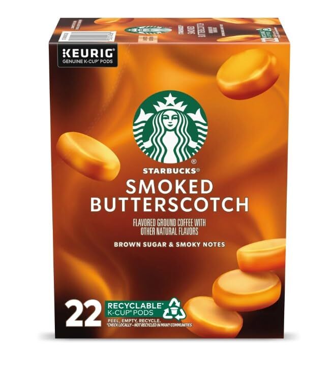 Starbucks Smoked Butterscotch Coffee 22 Count Limited Edition 100 Arabica Beans