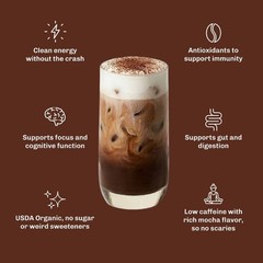 MUDWTR Organic Coffee Mocha Mushroom Coffee – 2.1oz-Fast delivery