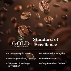 12 Oz Gold Coffee Kanaloa Premium House Blend Medium Roast Whole Bean