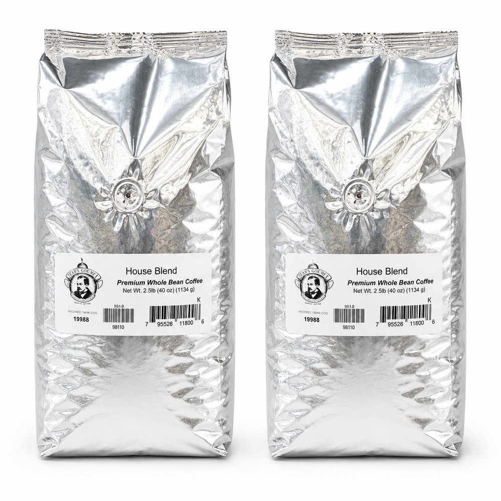 Pear’s House Blend Whole Bean Coffee | Pack of 2 | 2.5 lb | Brenmar
