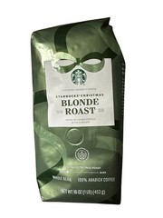 Starbucks Christmas Blonde Roast Whole Bean Coffee 1lb Bag | EXP MAY 14 2026