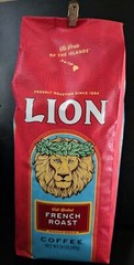 Lion Coffee French Roast 24oz Whole Bean