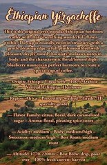 12 Oz Ethiopian Yirgacheffe Coffee | 100% Arabica Coffee Beans | Fresh Roasted