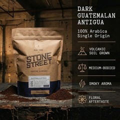 Stone Street Guatemala Antigua Gourmet Coffee, Ground, 1 16 Ounce (Pack of 1)
