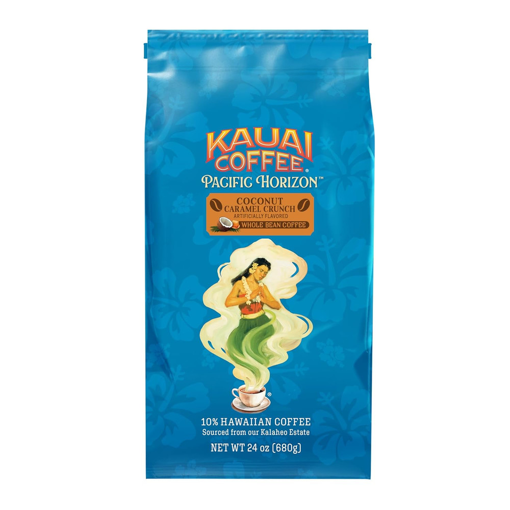 Whole Bean Coffee – Smooth, Non-Bitter Medium Roast Pure Arabica – Nutty Caramel