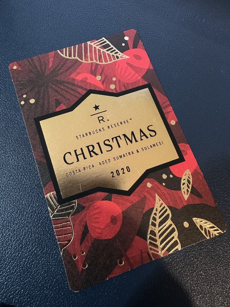 [NEW] STARBUCKS RESERVE 2020 CHRISTMAS Card Only