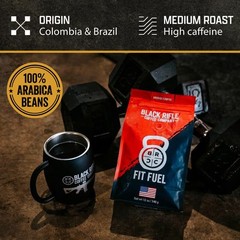 Black Rifle Coffee Company Fit Fuel, 12oz Bag, Whole Bean Medium Roast – Roas…