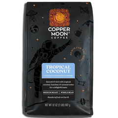 Medium Roast Whole Bean Coffee, Tropical Coconut Blend, 5 Lb