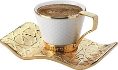 Turkish Greek Arabic Bosnian Coffee & Espresso Cup Set for 6 – 18 Pcs, Porcelain
