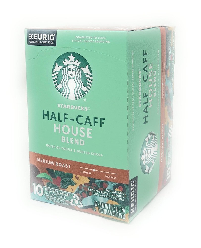 Starbucks Half Caff – 10ct K-Cup 10 Count (Pack of 1)