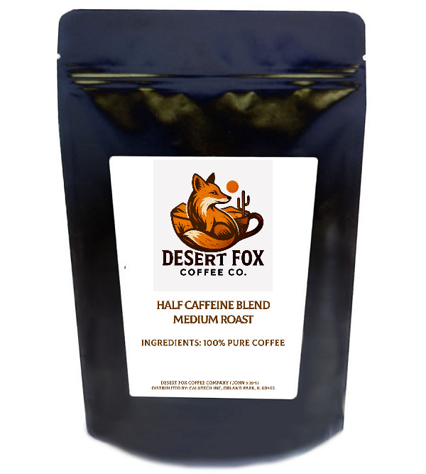 Half Caffeine | Medium Specialty Roast | Fresh Roasted | Desert Fox Coffee