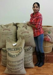 100% KONA PEABERRY COFFEE BEANS DARK ROASTED 2 BAGS EACH 1 POUND